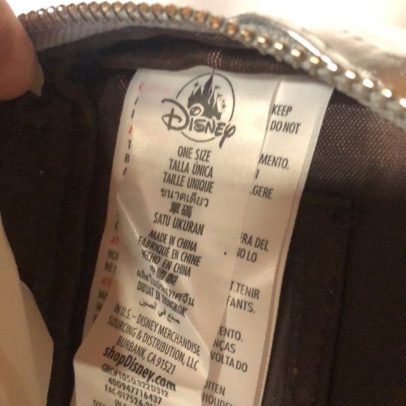 NWOT DISNEY Thor Love & Thunder Hammer Mjolnir silver, brown, and blue handbag. - Picture 9 of 11